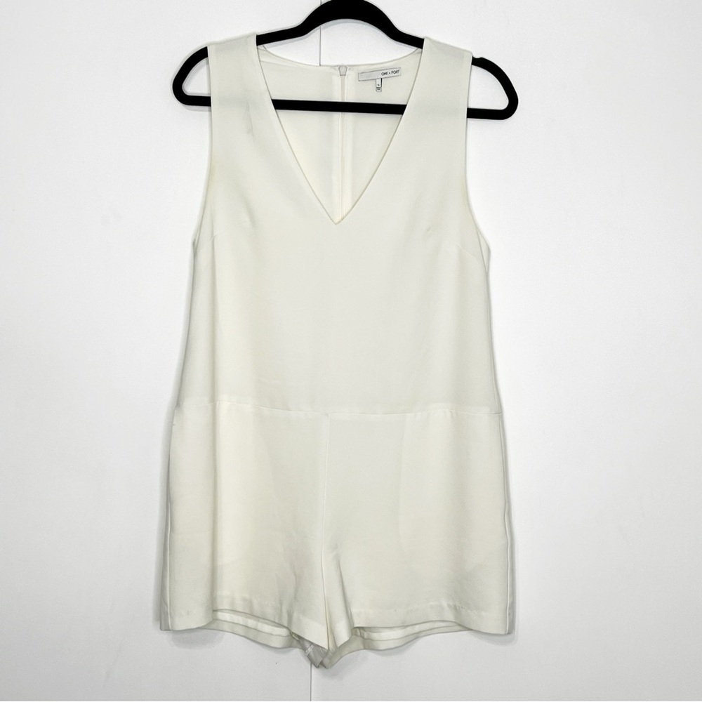 Oak + Fort‎ Ivory White Romper